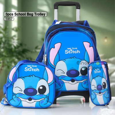 3pcs School Bag Trolley : 1857