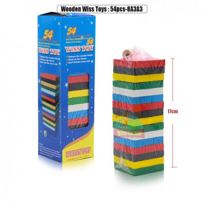 Wooden Wiss Toys : 54pcs-8A3A3