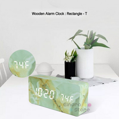 Wooden Alarm Clock : Rectangle-T